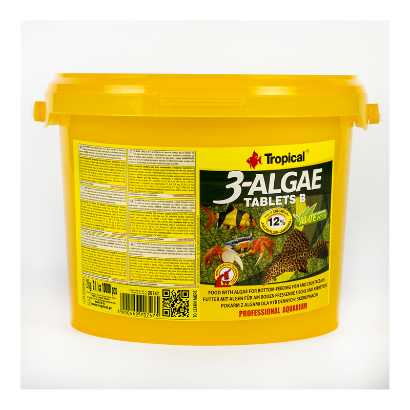 3-Algae Tablets B  2kg / approx. 10.000pcs