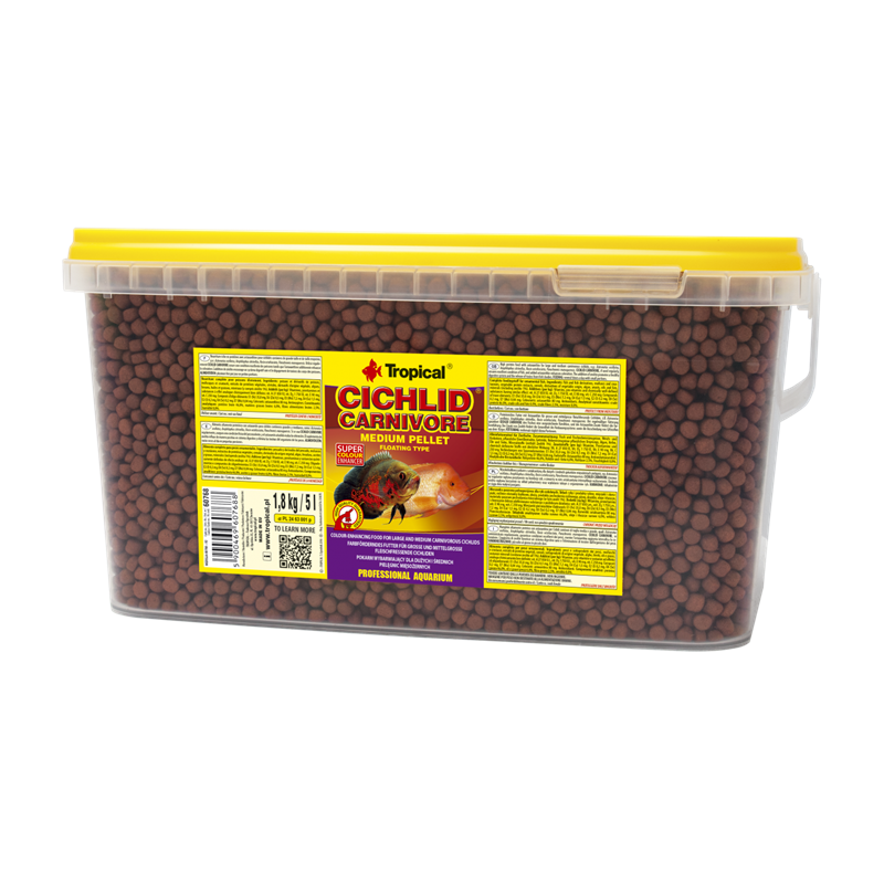 Cichlid Carnivore Medium Pellet 5l / 1,8kg