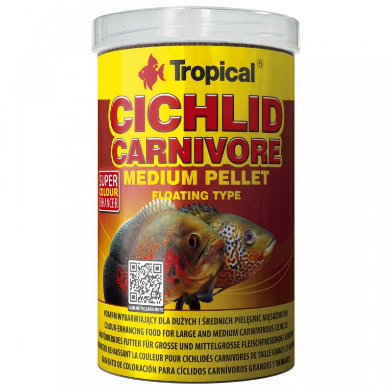 Cichlid Carnivore Medium Pellet 500ml / 180g