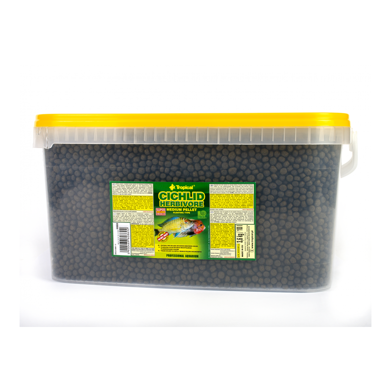 Cichlid Herbivore Medium Pellet 10l / 3,6kg