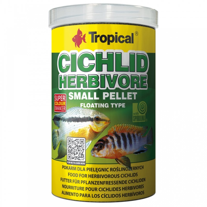 Cichlid Herbivore Small Pellet 1000ml / 360g