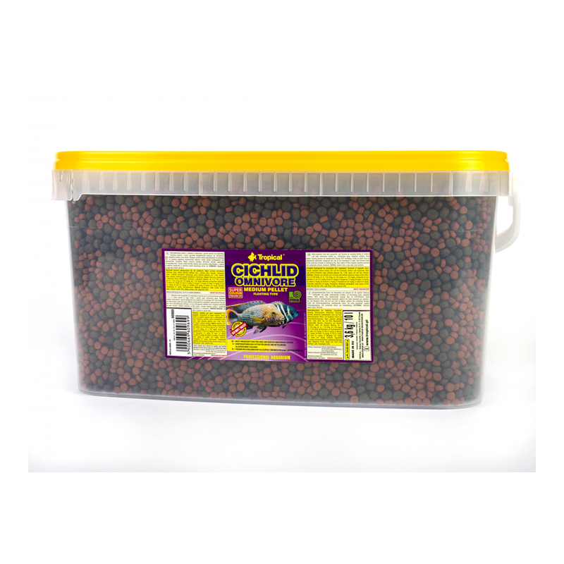 Cichlid Omnivore Medium Pellet 10l / 3,6kg