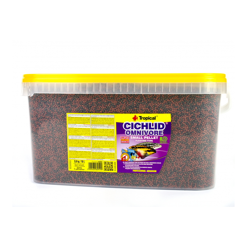 Cichlid Omnivore Small Pellet 10l / 3,6kg