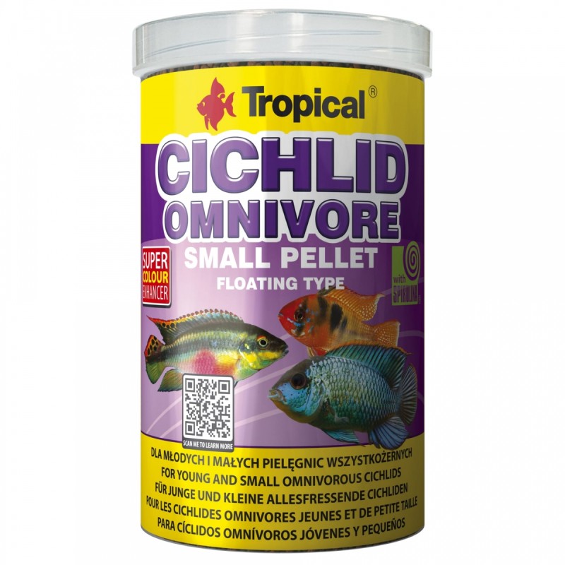 Cichlid Omnivore Small Pellet 1000ml / 360g