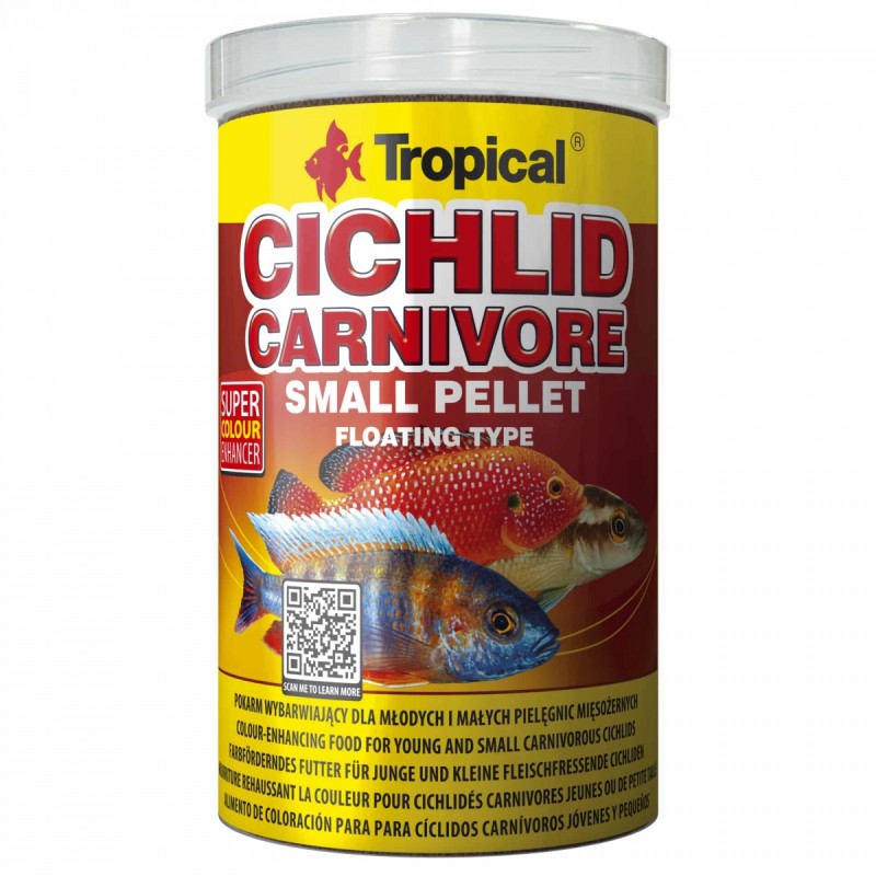 Cichlid Carnivore Small Pellet 1000ml / 360g