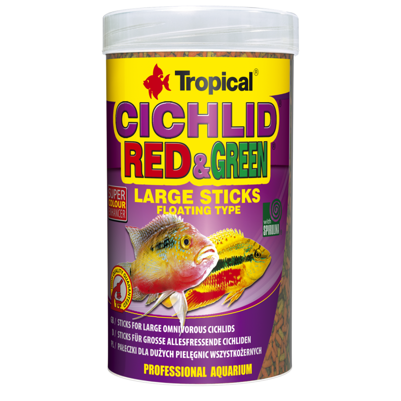 Cichlid Red&Green Large Sticks 1000ml / 300g