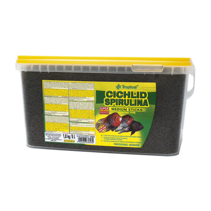 Cichlid Spirulina Medium Sticks 5l / 1,8kg