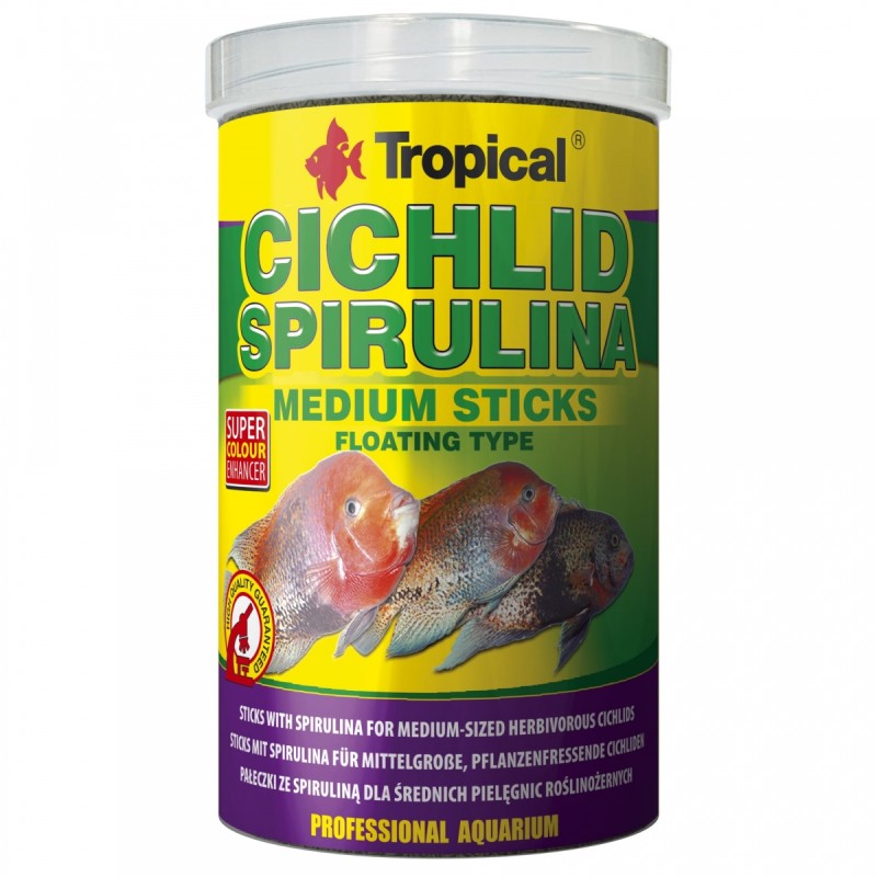 Cichlid Spirulina Medium Sticks 1000ml / 360g