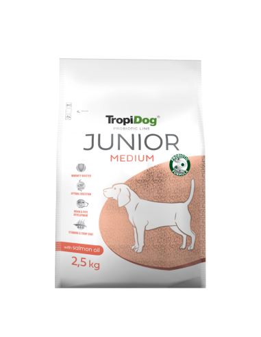 TropiDog Probiotic Line Junior Medium 2,5kg