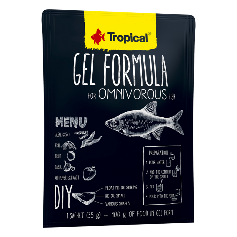 Gel Formula for Omnivorous Fishsachet 35g