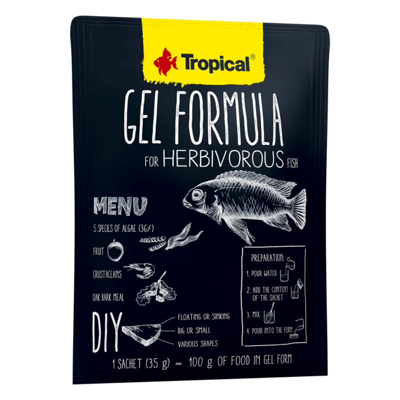 Gel Formula for Herbivorous Fishsachet 35g