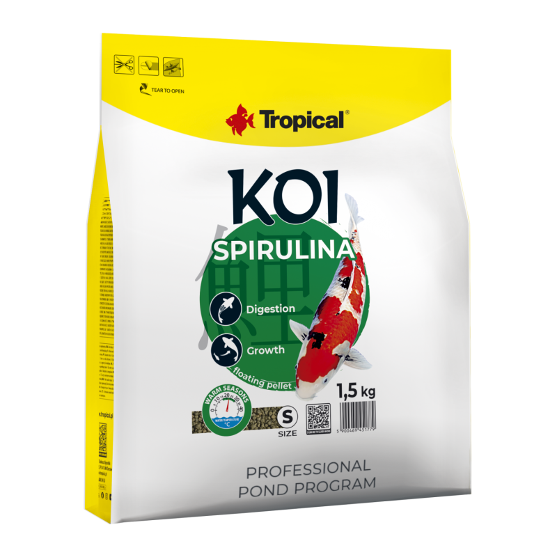 Koi Spirulina Pellet Size S 5l/1,5kg