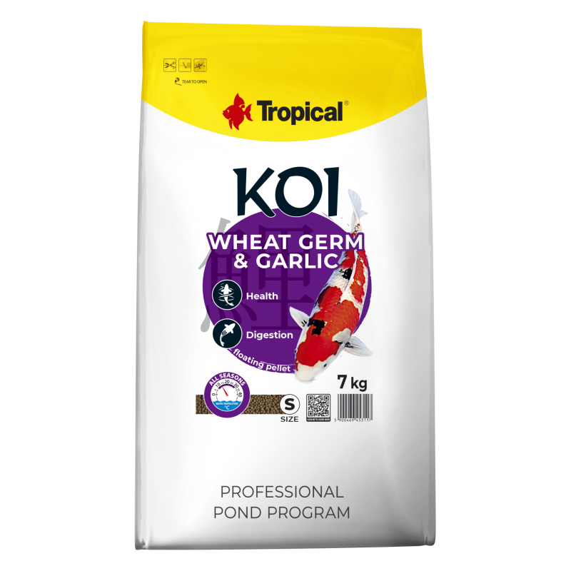 Koi Wheat Germ&Garlic Pellet Size S  7kg