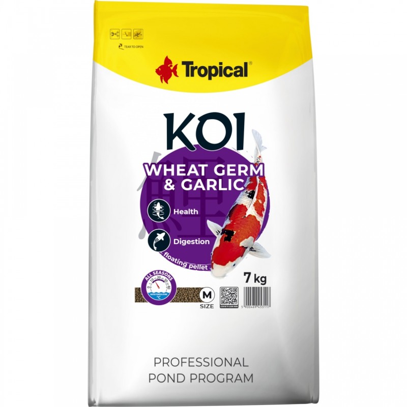 Koi Wheat Germ&Garlic Pellet Size M 7kg