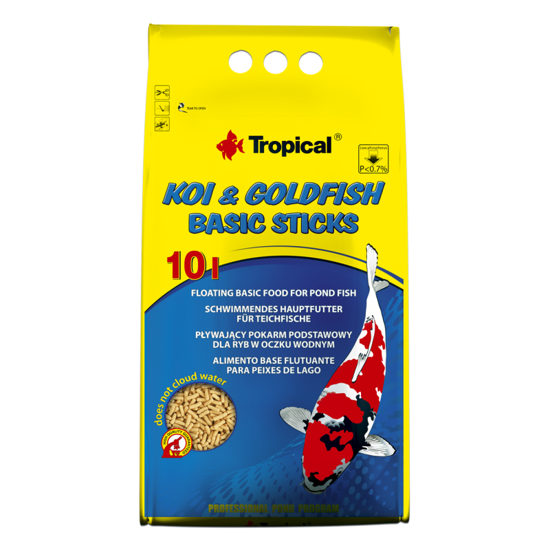 Koi&Goldfish Basic Sticks 10l / 800g