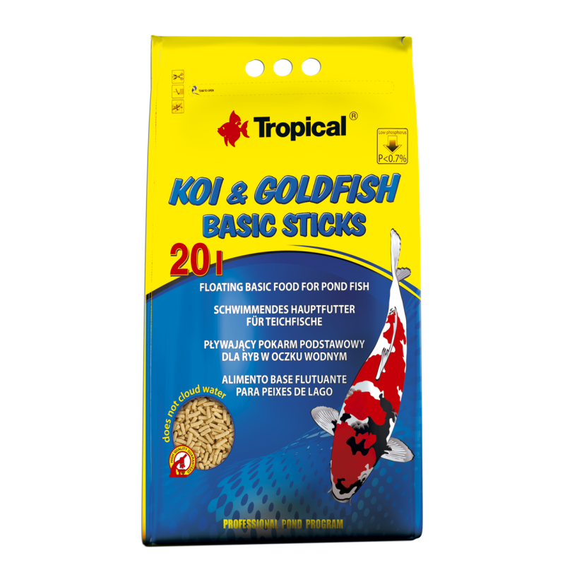 Koi&Goldfish Basic Sticks 20l / 1600g