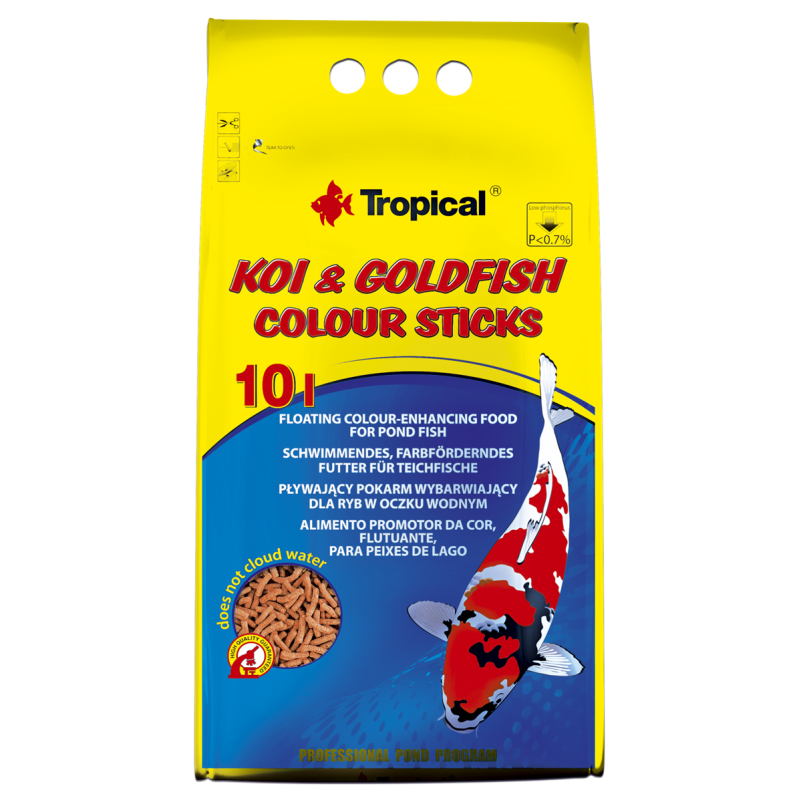 Koi&Goldfish Colour Sticks 10l / 800g